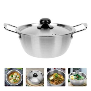 YARNOW Camping Stove Pots Korean Ramen Cooking Pot with Lid Hot Pot Traditional Hot Pot Fast Heating for Kitchen Cookware 2800ml Korean Movies Camping Cookware