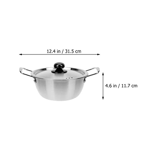 YARNOW Camping Stove Pots Korean Ramen Cooking Pot with Lid Hot Pot Traditional Hot Pot Fast Heating for Kitchen Cookware 2800ml Korean Movies Camping Cookware