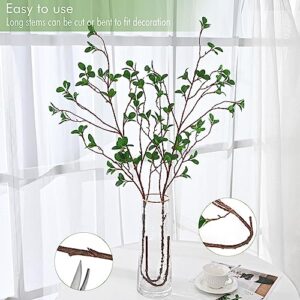 Fascidorm Faux Branches for Vase, 43.3" Greenery Stems Artificial Branches with Leaves for Vase Home Table Wedding Office Decoration