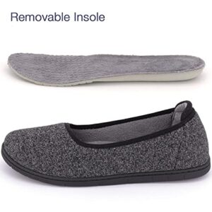 Nuhaus Women's Casual Slippers with Elasticized All Around the Opening and Removable Insole for Easy Wear