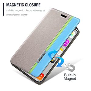 Shantime for Oppo Realme 11 Pro 5G Case, Fashion Multicolor Magnetic Closure Leather Flip Case Cover with Card Holder for Oppo Realme 11 Pro+ 5G (6.7”)