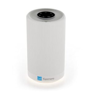 kenmore pm1005 air purifier with h13 true hepa filter, covers up to 850 sq.foot, 25db silentclean 3-stage hepa filtration system for office & bedroom