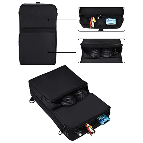 AZTOPA Travel Carrying Case Fits DDJ-FLX4 Controller, Protector Bag Backpack Compatible with Pioneer DDJ-SB3 DDJ-400 DDJ-FLX5 DJ Controller - Padded Shock-absorbing Material, Enhanced Protection