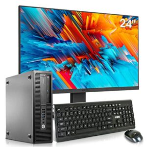 hp elitedesk 800 g1 sff desktop computer package - intel core i5 3.3ghz, 32gb ram, new 1tb ssd, koorui 24-inch monitor, ac wifi,windows 10 pro (renewed),black
