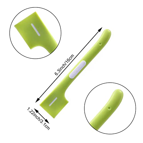 4 PACK Pet Food Can Supplies Pet Food Mixing Spoons Food Canned Scoop for Pet Cat Dog Feeding Can and Wet Food Storage (Green+Gray)