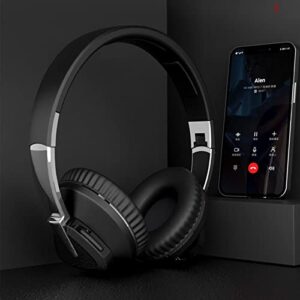 Lovskoo Over-Ear Headphones Adjus-Table Wireless Headset with Hi-Fi Stereo, 16Hours Playtime, Foldable Bluetooth Headphones, Noise Cancelling Headphones, Wireless Headphones Cool Stuff Birthday Gifts