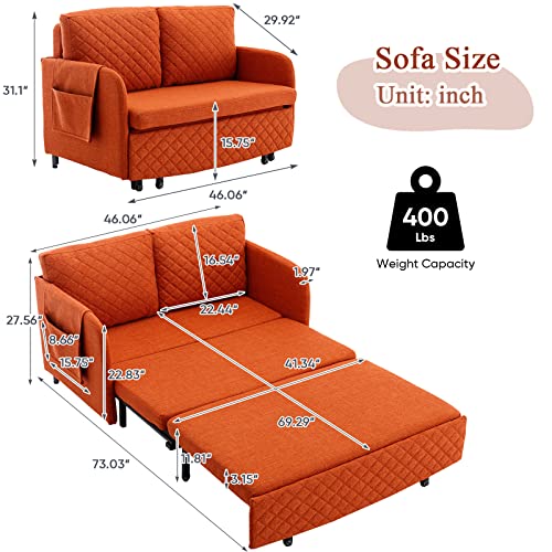 Deolme Convertible Sleeper Sofa Bed