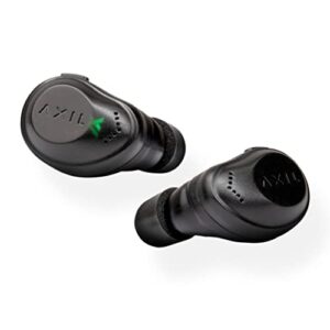 axil xcor wireless earbuds bluetooth — digital hearpro buds with touch control — bluetooth enhancement — hearing protection — dust & water resistant — wind resistant true wireless earbuds