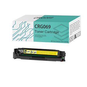 crg069 toner cartridge 4 pack compatible replacement for canon lbp673cdw mf750 serie coner printer (black cyan yellow magenta) yellow