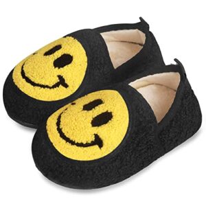 metricfalcon Smile Face Slippers Kids Girls Slippers for Kids Boys Soft Lightweight Cozy Indoor and Outdoor