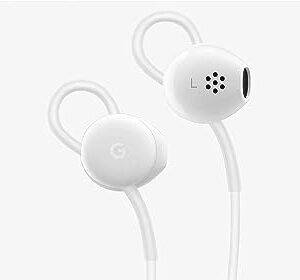 UrbanX USB-C Wired Digital Earbud Headset Compatible with Google Pixel Phones and All Other Type C Audio Jack Phones – White