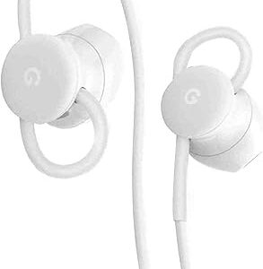 UrbanX USB-C Wired Digital Earbud Headset Compatible with Google Pixel Phones and All Other Type C Audio Jack Phones – White