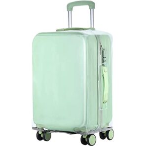 mannikesi luggage cover clear pvc suitcase covers luggage cover protectors for wheeled suitcase (30 inch)