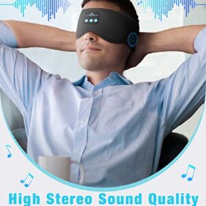 Sleep Headphones Bluetooth Headband Headphones for Sleeping - 10Hrs Sleeping Headphones for Side Sleepers, Bluetooth Sleep Mask Sleep Earbuds, Birthday Christmas Stocking Stuffers Tech Gifts Men Women