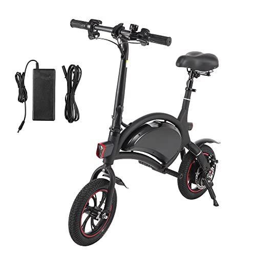 Winado Foldable Electric Bike, 12" Wheels 250W Ebike with Rechargeable Battery, Power Display and LED Headlight, Safe Commuter Ride for Adults and Teens