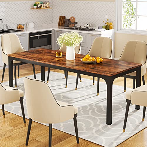 Tribesigns Dining Table for 6-8 Person, 78 inch Long Rectangular Kitchen Dining Table for Living Room and Dining Room, 78.7 x 27.5 x 29.5 Inches(Only Table)