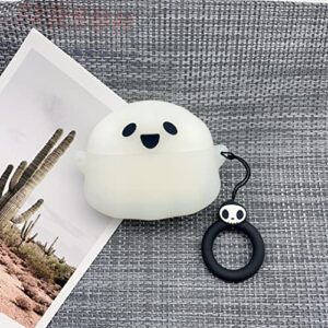 Compatible with AirPods Pro/Pro 2nd Generation Case Cover, Cute Luminous 3D Soft Silicone Ghost Case Designed for Apple Air Pods Pro and Pro 2 for Men Women