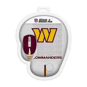 SOAR NFL Mouse and Mouse Pad, Washington Commanders