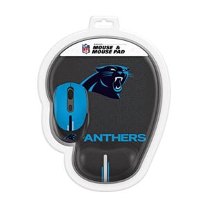 SOAR NFL Mouse and Mouse Pad, Carolina Panthers