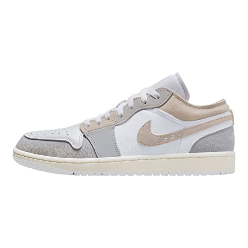 Nike Air Jordan 1 Low Men's Shoes Tech Grey/LT Orewood Brown-White DN1635-002 10