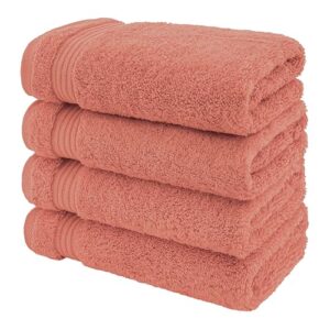 american veteran towel, hand towels for bathroom, 4 piece hand towel sets clearance prime, 16 inch 28 inch 100% turkish cotton face hand towels, bathroom set of 4, coral hand towels