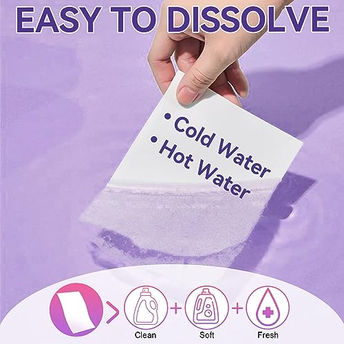 Laundry Detergent Sheets (180 Sheets) - Eco Friendly Laundry Detergent, Compact Lightweight Hypoallergenic Liquidless Laundry Soap Sheets for Travel, Home, Dorms, HE Machine & Hand Wash (Fresh Scent)