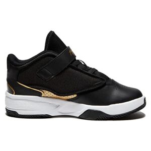 Jordan Jordan Max Aura 4 (Little Kid) Black/Metallic Gold/White 2 Little Kid M