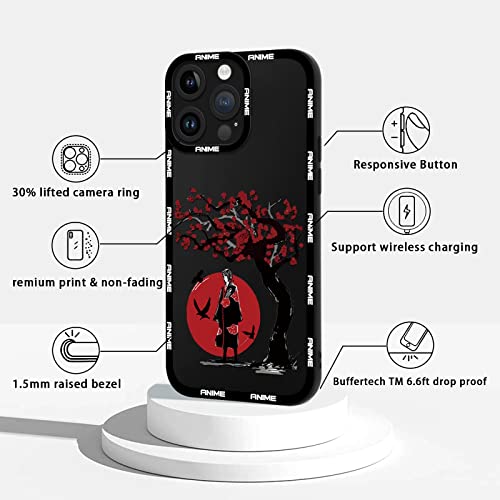 2 × Japanese Anime Phone Case for iPhone 14 Pro Max Case 6.7", Cool Manga Character Design, Comics Cartoon Silicone Cases for Men Boys Women, Camera Protection Funda for iPhone14 Pro Max, Pattern 1