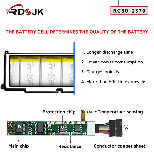 RC30-0370 61.6Wh Laptop Battery for Razer Blade 14 2021 2022 RZ09-0370 RZ09-0368 RZ09-0427 RZ09-0370AE23-R3U1 RZ09-0370BEA3-R3U1 RZ09-0370CEA3-R3U1 RZ09-0427EE23-R3U1 RZ09-0427EEM3-R3U1 RZ09-0427PEA3