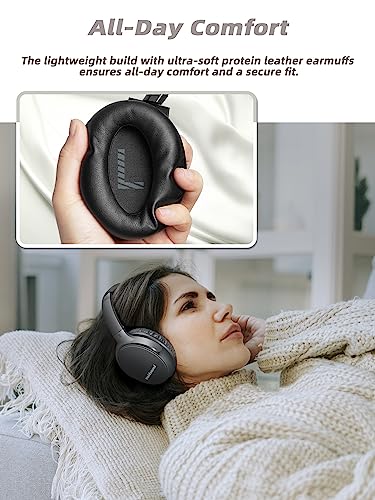 Wireless Headphones for TV - BKM400 Bluetooth TV Headphones Wireless with USB Transmitter Set Optical, AUX, RCA, USB, Plug & Play, 165FT Long Range, No Delay, 20 Hours, Louder and Clearer