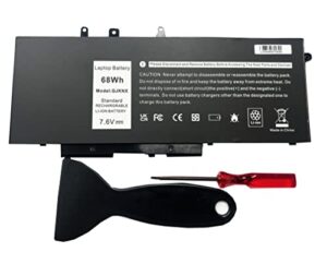 dch gjknx 68wh laptop battery replacement for latitude 5580 5480 5280 precision 3520 precision 15 3520 gd1jp battery（7.6v）