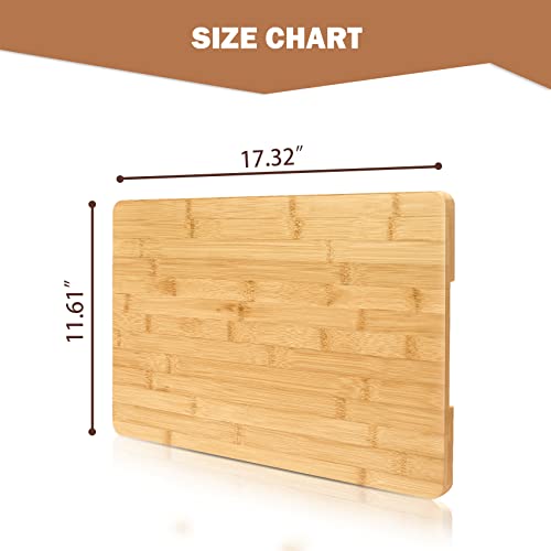 Compatible with Ninja Foodi SP101 SP201 SP301 Cutting Board, Heat Resistant Space Save Board for Ninja SP101/201/301 Dual Heat Air Fryer, Toaster Oven, Protect Cabinets, Bamboo