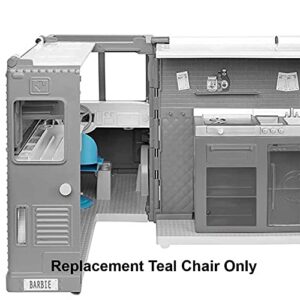 Barbie Replacement Parts for Fresh 'n Fun Food Truck Doll Playset - GMW07 ~ Replacement Teal Chair