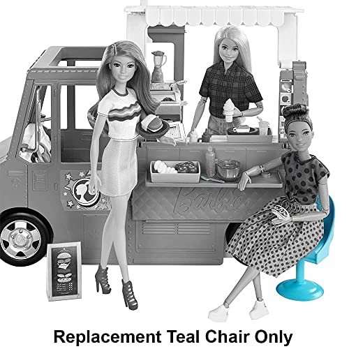 Barbie Replacement Parts for Fresh 'n Fun Food Truck Doll Playset - GMW07 ~ Replacement Teal Chair