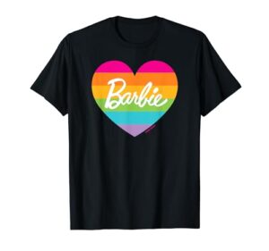barbie - barbie pride rainbow heart t-shirt