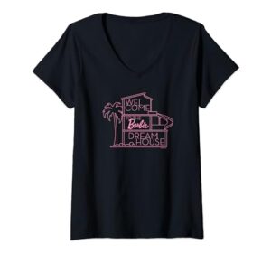 barbie - welcome to the barbie dream house v-neck t-shirt