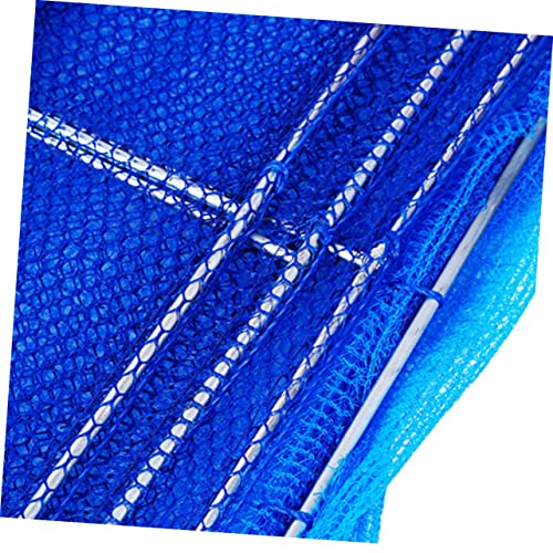 Garneck Foldable Fish Cage Blue Sweater Hydroponic Plants Meat Dehydrator Shrimp Fish Drying Net Hanging Dry Net Indoor Nylon Multi-Layer Net Hanging Basket Dryer Hanging Fishing Net Nylon