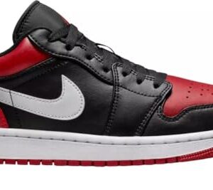 Nike Air Jordan 1 Low Men's Shoes Alternate Bred Toe 553558 066 (us_Footwear_Size_System, Adult, Men, Numeric, Medium, Numeric_10) White/Black