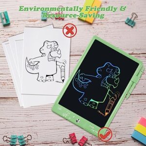LCD Writing Tablet, 11 Inch Colorful Doodle Board Kids Drawing Tablet, Reusable Electronic Drawing Pad, Toddler Learning Educational Toys Gifts for 3 4 5 6 7 8 Years Old Girls Boys (Green)