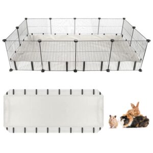 lonepetu waterproof guinea pig cage tarp bottom for c & c grids habitat, 56“*27” washable guinea pig cage liner base for rabbits hamsters hedgehogs ferrets small pets (no cage)