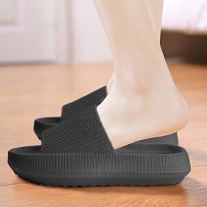 Cloud Slides for Kids, Girls Boys Pillow Slippers Shower Bathroom, Comfort Non-Slip Thick Sole Slippers Summer Beach Shoes for Little Kid/Big Kid