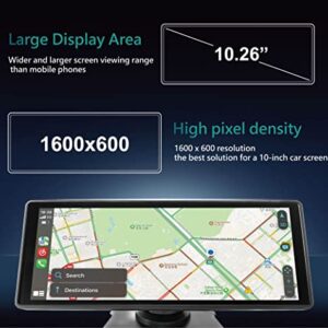 Coral RX10 Newest 10.26-inch Wireless Carplay/AirPlay & Android Auto/Cast Navigation Infotainment Car Stereo, Supporting Bluetooth, AUX, FM Transmitter & All Cars Trucks (RX10)