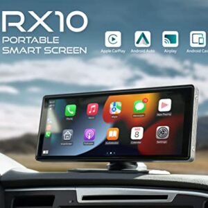 Coral RX10 Newest 10.26-inch Wireless Carplay/AirPlay & Android Auto/Cast Navigation Infotainment Car Stereo, Supporting Bluetooth, AUX, FM Transmitter & All Cars Trucks (RX10)