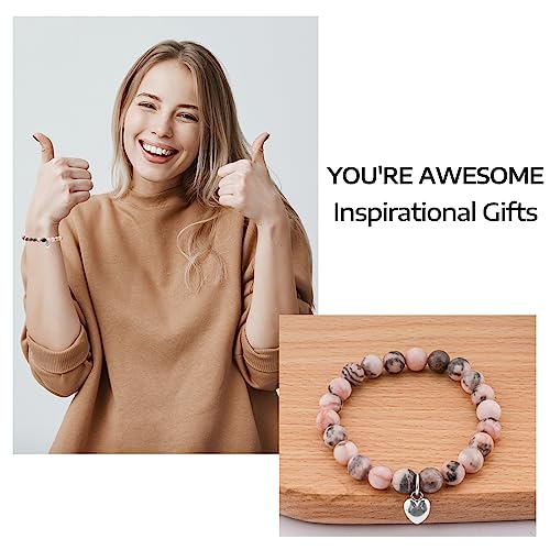 NANOOER Gifts for Women Inspirational Bracelets for Women Gifts for Graduation Birthday Christmas Mothers day Valentines Thanksgiving Teacher Appreciation Gifts for Her Mom Best Friend Sister Women Girls