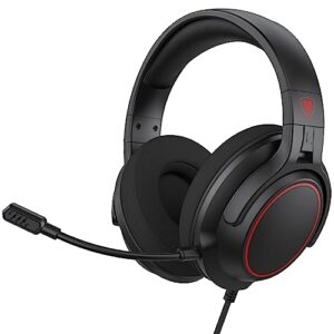 nubwo n20 gaming headset with mic - compatible with ps5, xbox one, nintendo switch lite, pc, laptop, and mac, over ear headphones with noise cancelling microphone