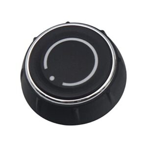 ruiwen pskb002r volume control knob compatible with porsche 911 2011-2018 991, boxster 2012-2016 981, cayenne 2011-2018 958, cayman 2012-2016 981, panamera 2009-2016 970, macan 2014-2017 blcak silver