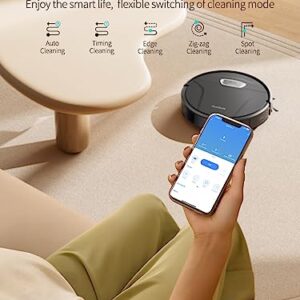 Honiture Robot Vacuum and Mop Combo, G20 Pro Robot Vacuum Cleaner 3 in 1, 4500pa Strong Suction, Self-Charging, App&Remote&Voice Control, Compatible with Alexa, Ideal for Carpet, Hard Floor, Pet Hair