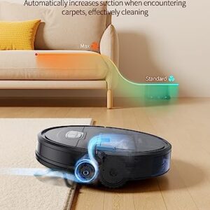 Honiture Robot Vacuum and Mop Combo, G20 Pro Robot Vacuum Cleaner 3 in 1, 4500pa Strong Suction, Self-Charging, App&Remote&Voice Control, Compatible with Alexa, Ideal for Carpet, Hard Floor, Pet Hair