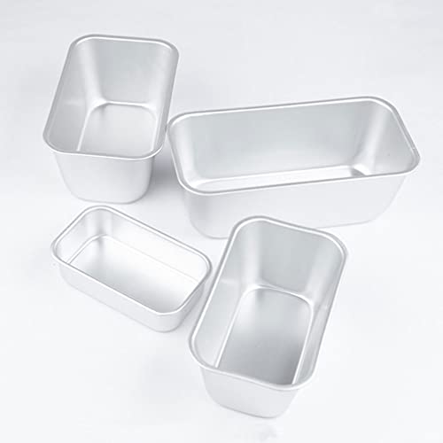 MAXBUS 2pcs Stainless Steel Loaf Tin Oval Shaped Non- Stick Bread Pan Bread Toast Mould Toast Brownie Mold Baking Tools Kitchen Dining Bar Supplies