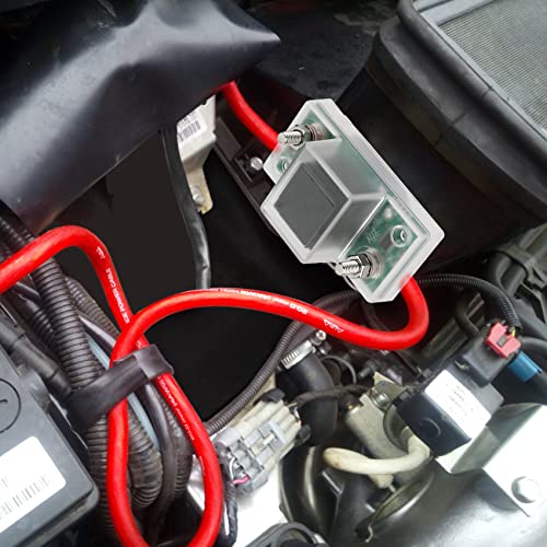 UTV-SBI-CM Dual Battery Connect & Monitor Kit Isolator with silicon insulators andDual Lock fastner for UTV ATV RV Car Truck Marine Boat Personal Watercraft All of the above with Lithium battery